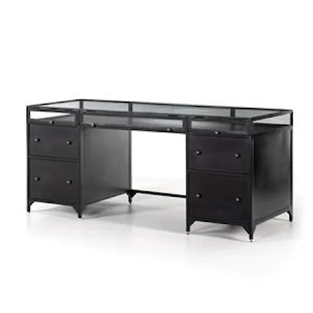 SHADOW BOX EXECUTIVE DESK